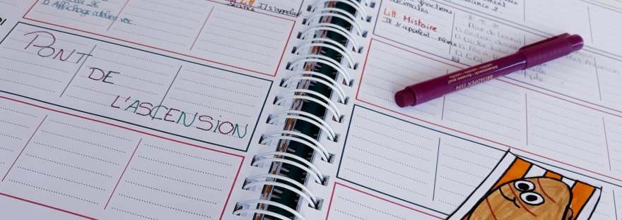outils organisation classe professeur école planner